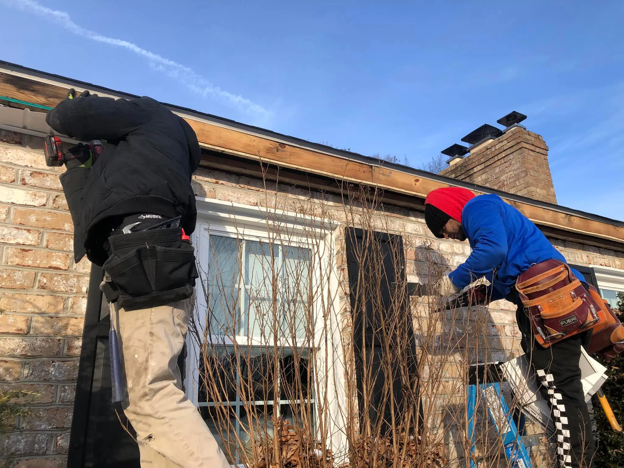 High Performance Construction during a roofing and siding project